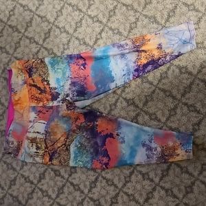 Multi colored Capri leggings